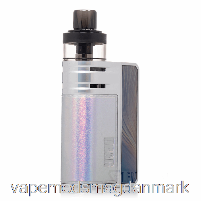 Vape Juice Voopoo Drag E60 Pod Mod Kit Regnbue Sølv